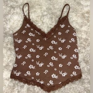 super cute floral tank top